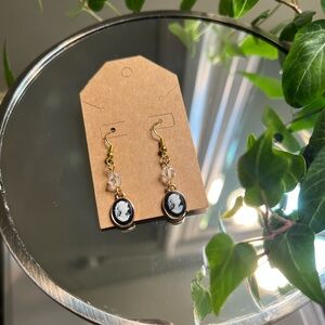 Elegant Gold and Silver Drop Earrings